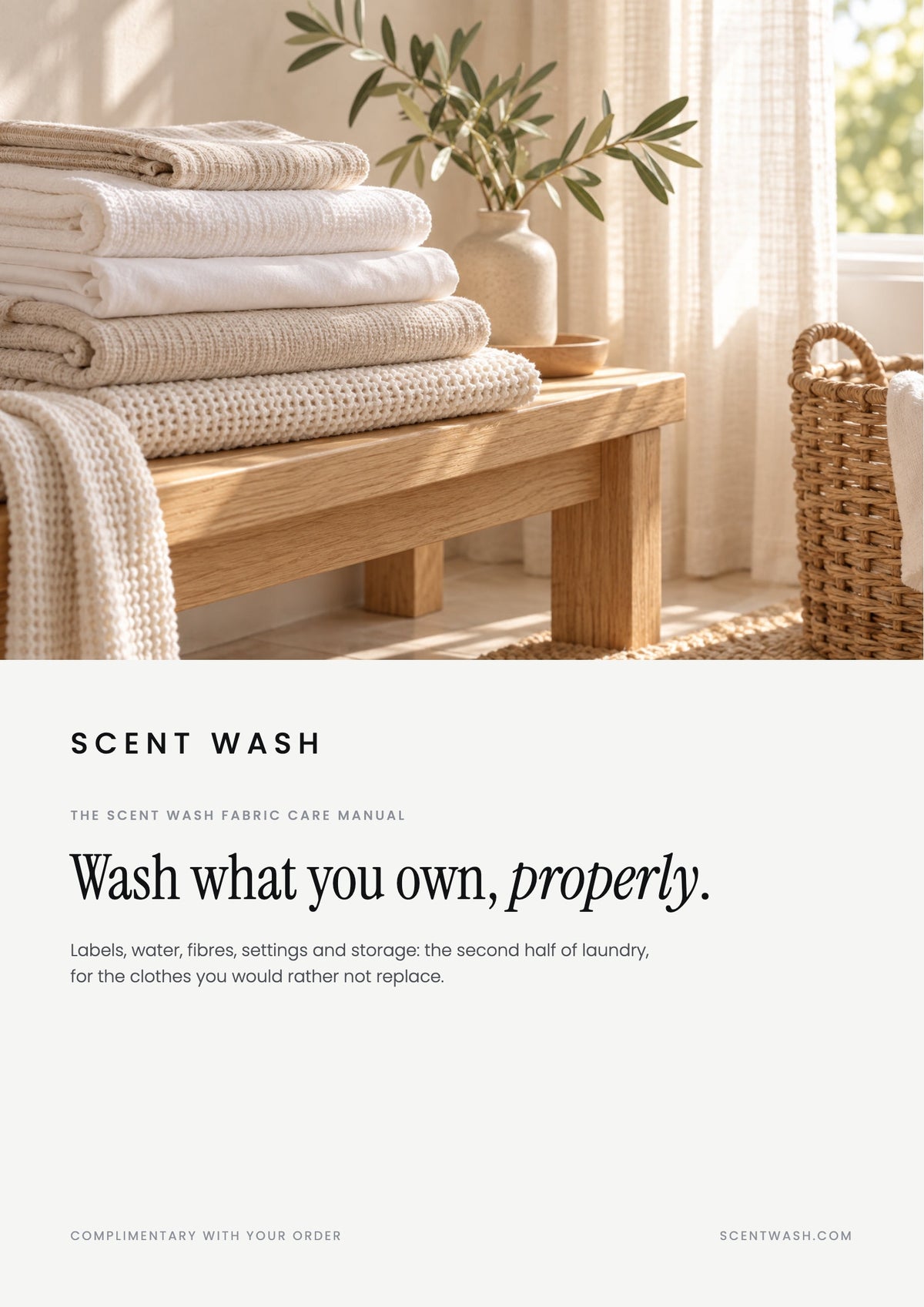 Cover of The Scent Wash Fabric Care Manual